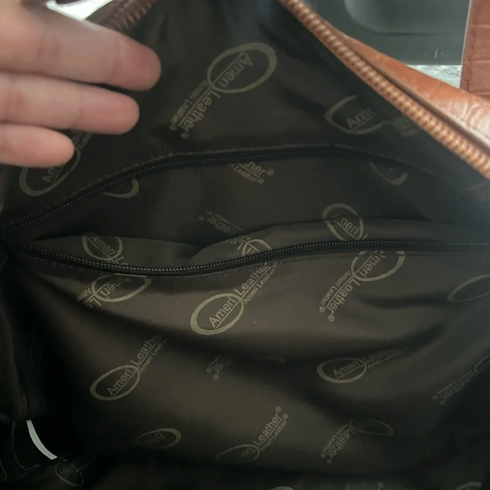 Brown Leather Carry On Bag - Picture 5 of 7